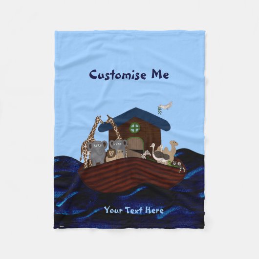 Noah's Ark Fleece Deken (Voorkant)