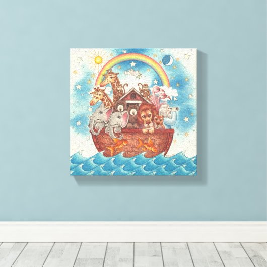 Noah's Ark ~ Gallery Wrapped Canvas (Insitu (Houten vloer))