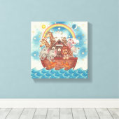 Noah's Ark ~ Gallery Wrapped Canvas Afdruk (Insitu (Houten vloer))