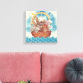 Noah's Ark ~ Gallery Wrapped Canvas Afdruk (Insitu (Woonkamer))