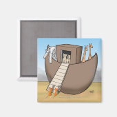 Noah's Ark - Geen katten toegestaan Magneet (Voorkant / Achterkant)