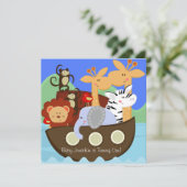 Noah's Ark Gepersonaliseerd op zaterdag uitvinding Kaart (Staand voorkant)