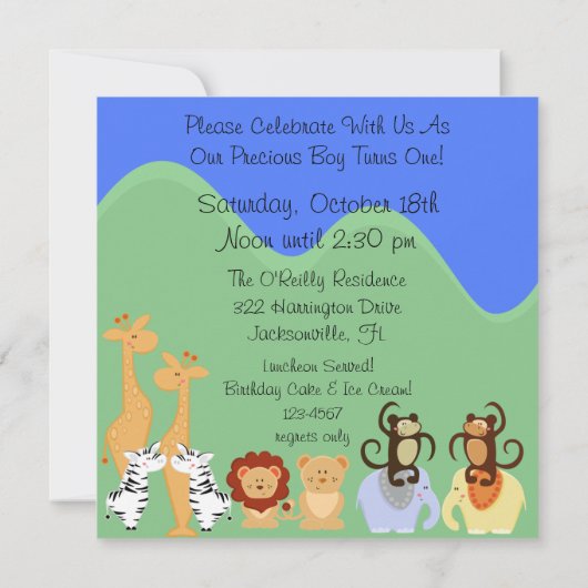 Noah's Ark Gepersonaliseerd op zaterdag uitvinding Kaart (Achterkant)