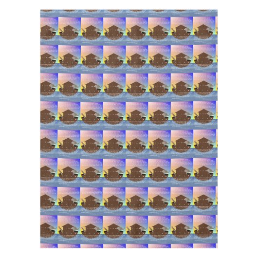 Noah's Ark (geschrifte) Tafelkleed (Voorkant)