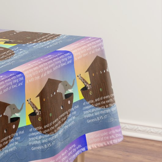 Noah's Ark (geschrifte) Tafelkleed (Voorbeeld)