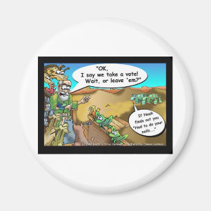 "Noah's Ark" Grappige Cartoon T-shirts Cadeaus Ver Magneet