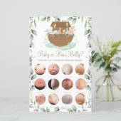 Noah's Ark Greenery Baby of Beer Belly Game (Staand voorkant)