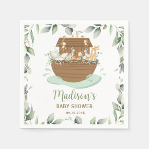 Noah's Ark Greenery Baby shower 1e verjaardag Servet