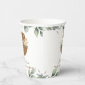 Noah's Ark Greenery Baby shower Baptism Birthday Papieren Bekers (Rechts)