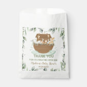 Noah's Ark Greenery Baby shower Birthday Baptism Bedankzakje (Voorkant)