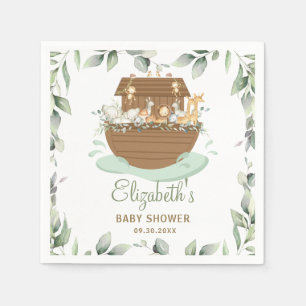 Noah's Ark Greenery Baby shower Birthday Baptism Servet