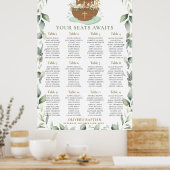 Noah's Ark Greenery Baptism Seating Chart Poster (Keuken)