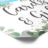 Noah's Ark Greenery Birthday Baby Kaarten en Gifts Poster (Hoek)