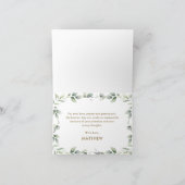 Noah's Ark Greenery Birthday Baby shower Baptisme Bedankkaart (Binnen)