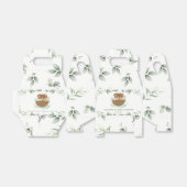 Noah's Ark Greenery Gender Neutral Baby shower Bedankdoosjes (Uitgevouwen)