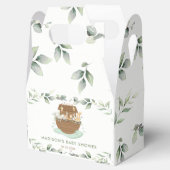 Noah's Ark Greenery Gender Neutral Baby shower Bedankdoosjes (Geopend)