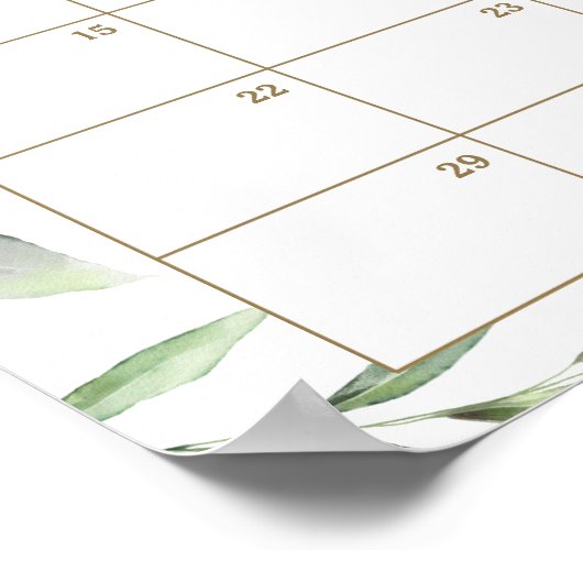 Noah's Ark Greenery Raad Baby's Vervaldatum game Poster (Hoek)