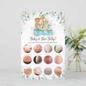 Noah's Ark Greenery Shower Baby of Beer Belly Game (Staand voorkant)