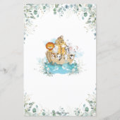 Noah's Ark Greenery Shower Baby of Beer Belly Game (Achterkant)