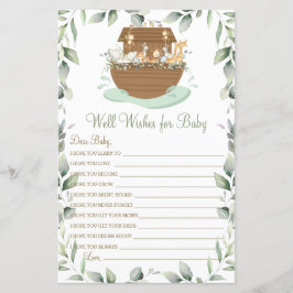 Noah's Ark Greenery wil Baby