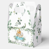 Noah's Ark groen doop 1e verjaardag Bedankdoosjes (Geopend)