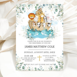 Noah's Ark groen Geslacht Neutrale doop Kaart