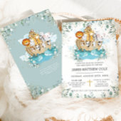 Noah's Ark groen Geslacht Neutrale doop Kaart