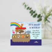 Noah's Ark Het is al een tijdje een zondagsschoolh Briefkaart (Staand voorkant)