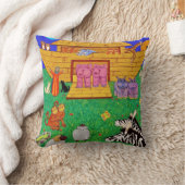 Noah's Ark illustratie Rainbow Funny Elephant Kussen (Deken)