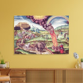 Noah's Ark, illustratie uit 'Brevis Narratio' Canvas Afdruk (Insitu (Woonkamer))