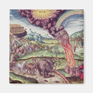 Noah's Ark, illustratie uit 'Brevis Narratio' Magneet