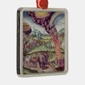 Noah's Ark, illustratie uit 'Brevis Narratio' Metalen Ornament (Rechts)