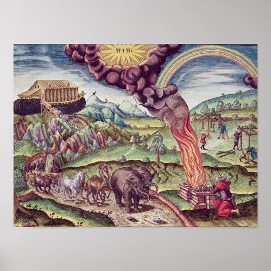 Noah's Ark, illustratie uit 'Brevis Narratio' Poster (Voorkant)