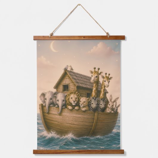 Noah's Ark Islamitische Peuterklas Hangend Wandkleed (Voorkant)