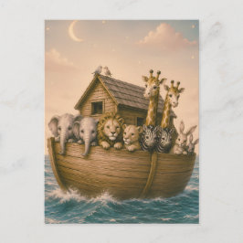 Noah's Ark Islamitische Peuterspeelzaal Feestdagenkaart