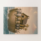 Noah's Ark Islamitische Peuterspeelzaal Legpuzzel (Horizontaal)