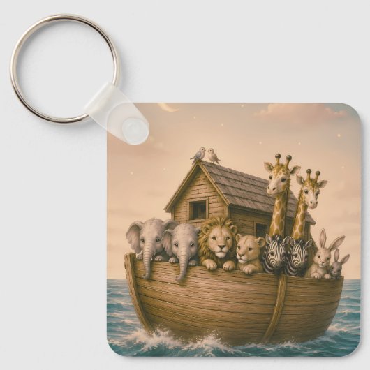 Noah's Ark Islamitische Peuterspeelzaal Sleutelhanger (Voorkant)