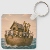 Noah's Ark Islamitische Peuterspeelzaal Sleutelhanger (Achterkant)
