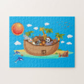 Noah's ark jigsaw puzzle legpuzzel (Horizontaal)