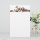 Noah's Ark-kantoorbenodigdheden Briefpapier (Staand voorkant)
