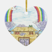Noah's Ark Keramisch Ornament (Voorkant)