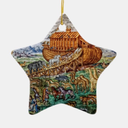 Noah's Ark Keramisch Ornament (Voorkant)
