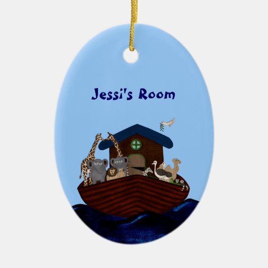 Noah's Ark Keramisch Ornament (Voorkant)