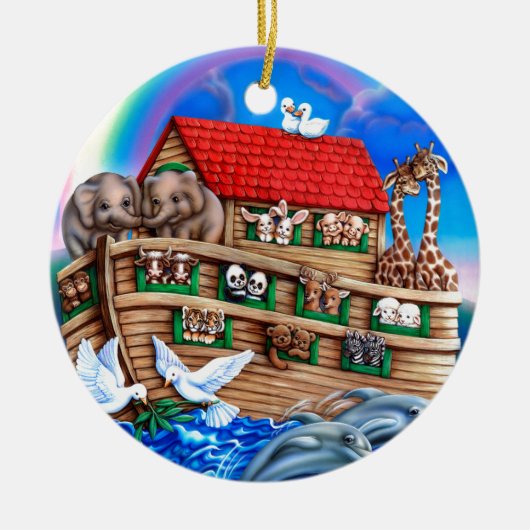 Noah's Ark Keramisch Ornament (Voorkant)