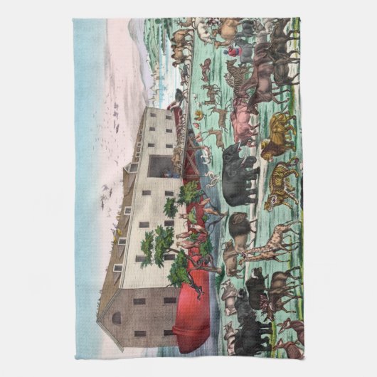 "Noah's Ark" keukenhanddoek (Verticaal)