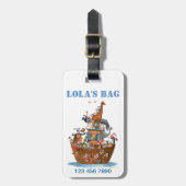 Noah's Ark Kinder Luggade Label Bagagelabel (Voorkant verticaal)