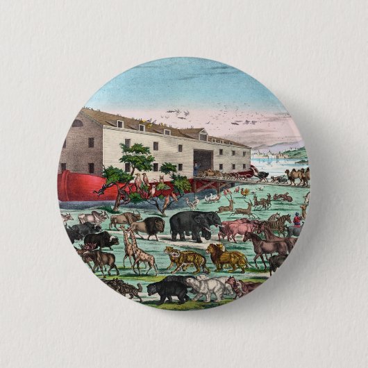 Noah's Ark knoppen Ronde Button 5,7 Cm (Voorkant)