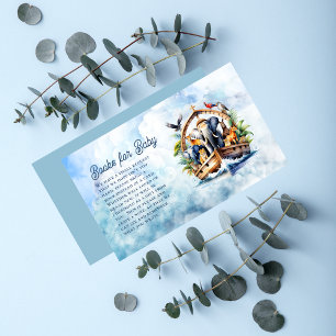 Noah's Ark Leuke Dieren Baby shower Boeken voor Ba Informatiekaartje
