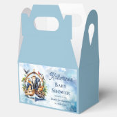 Noah's Ark Leuke Dieren Blauwe Jongen Baby shower Bedankdoosjes (Geopend)