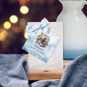 Noah's Ark Leuke Dieren Blauwe Jongen Baby shower Bedankjes Labels